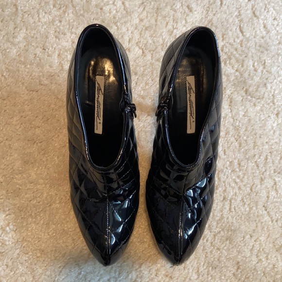 Brian Atwood Quilted Patent Leather Booties - Picture 2 of 5